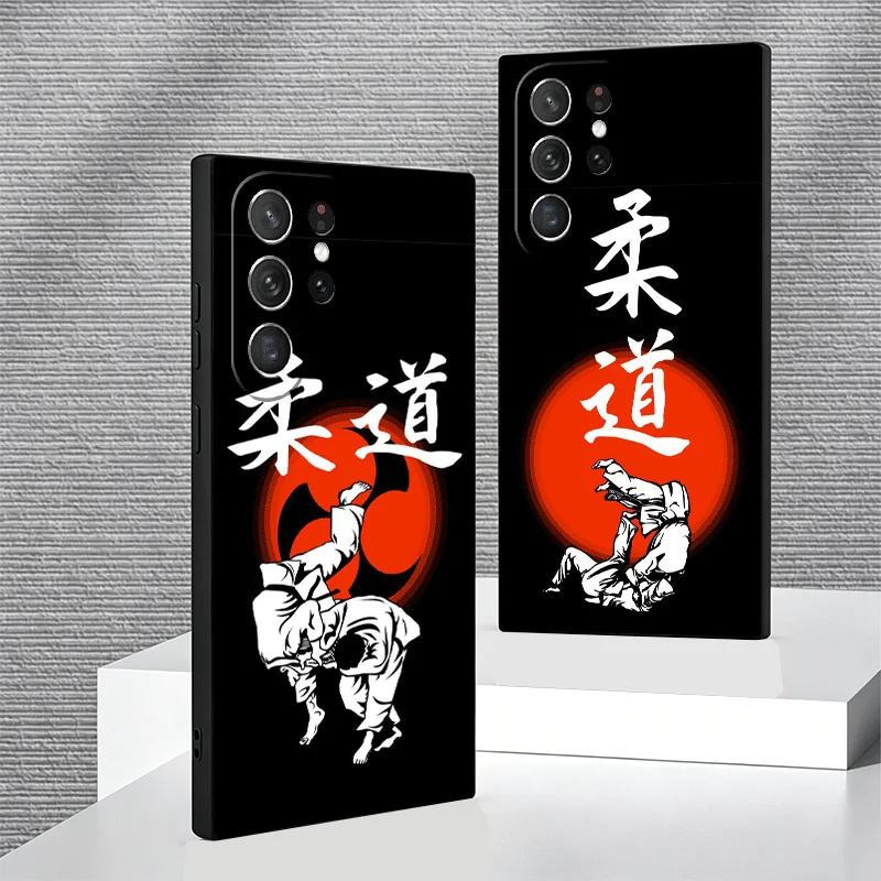 Soft Phone Case For Samsung Galaxy S24 S25 S26 Ultra Judo Jiu Jitsu BJJ Brazilian S23 S22 Plus S21 FE S20 + Edge Black Cover She