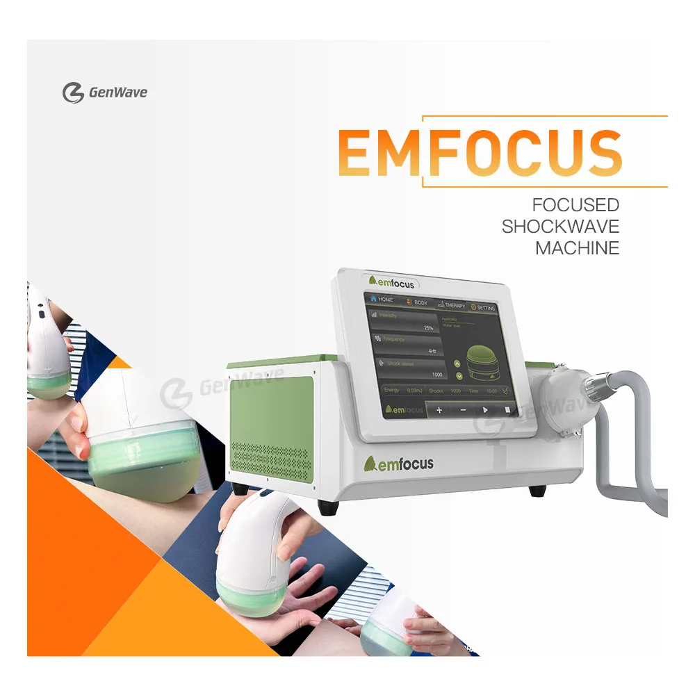 emfocus ESWT FSWT Focused Enhances Blood Circulation Mechanical Wave Physiotherapy Machine