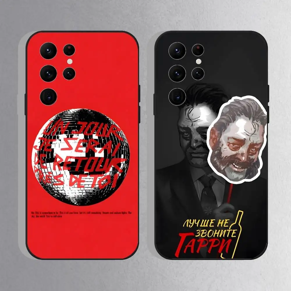 

Game Disco Elysium Phone Case For Samsung S25,S24 Ultra,S20,S30 plus,S22 plus,S23,S30 Ultra 5G Silicone Black Shell