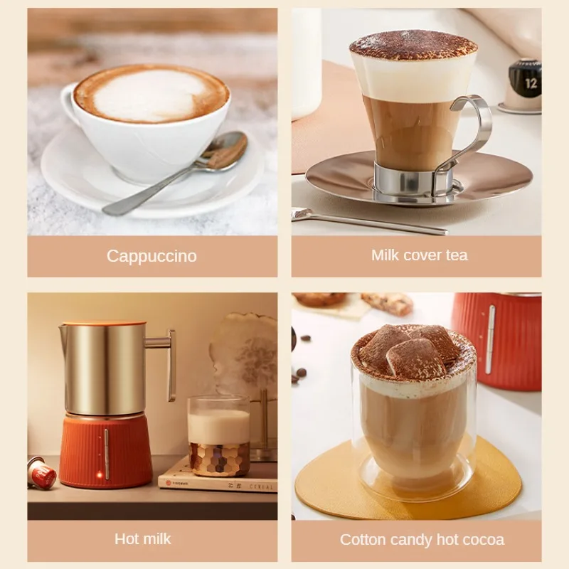 Máquina Eléctrica De espuma De Leche, calentador De Leche caliente y frío, doble uso, cocina, hogar, taza separada, Espumador De cuerpo