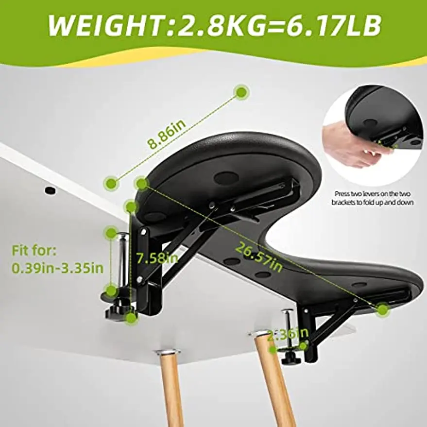 Desk Extender Adjustable Arm Rest Support for arm Support for Computer Desk Ergonomic Rotating Mouse Pad Holder
