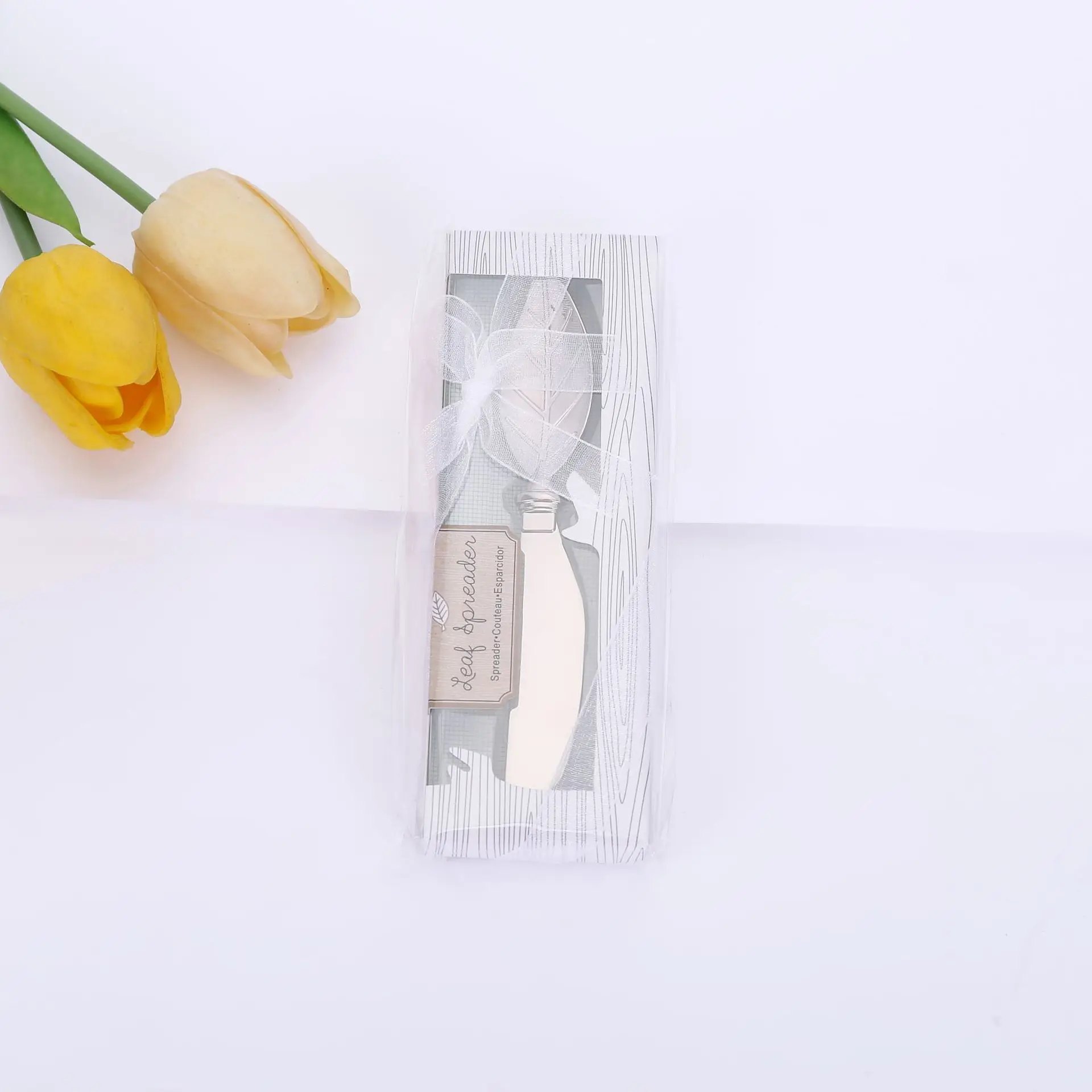 

Stainless Steel Leaf Cake Butter Knife, Wedding Supplies, Creative Kitchen Tableware, Promotion Small Gifts