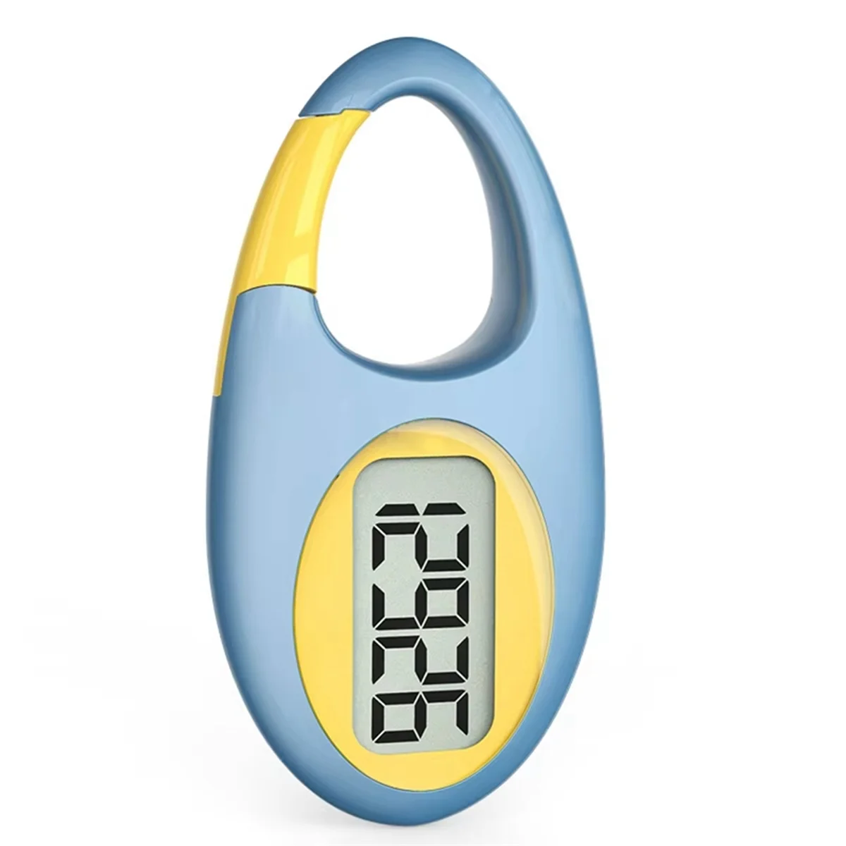 Mini Digital Pedometer 3D Walking Step Counter Blue & YellowJAS