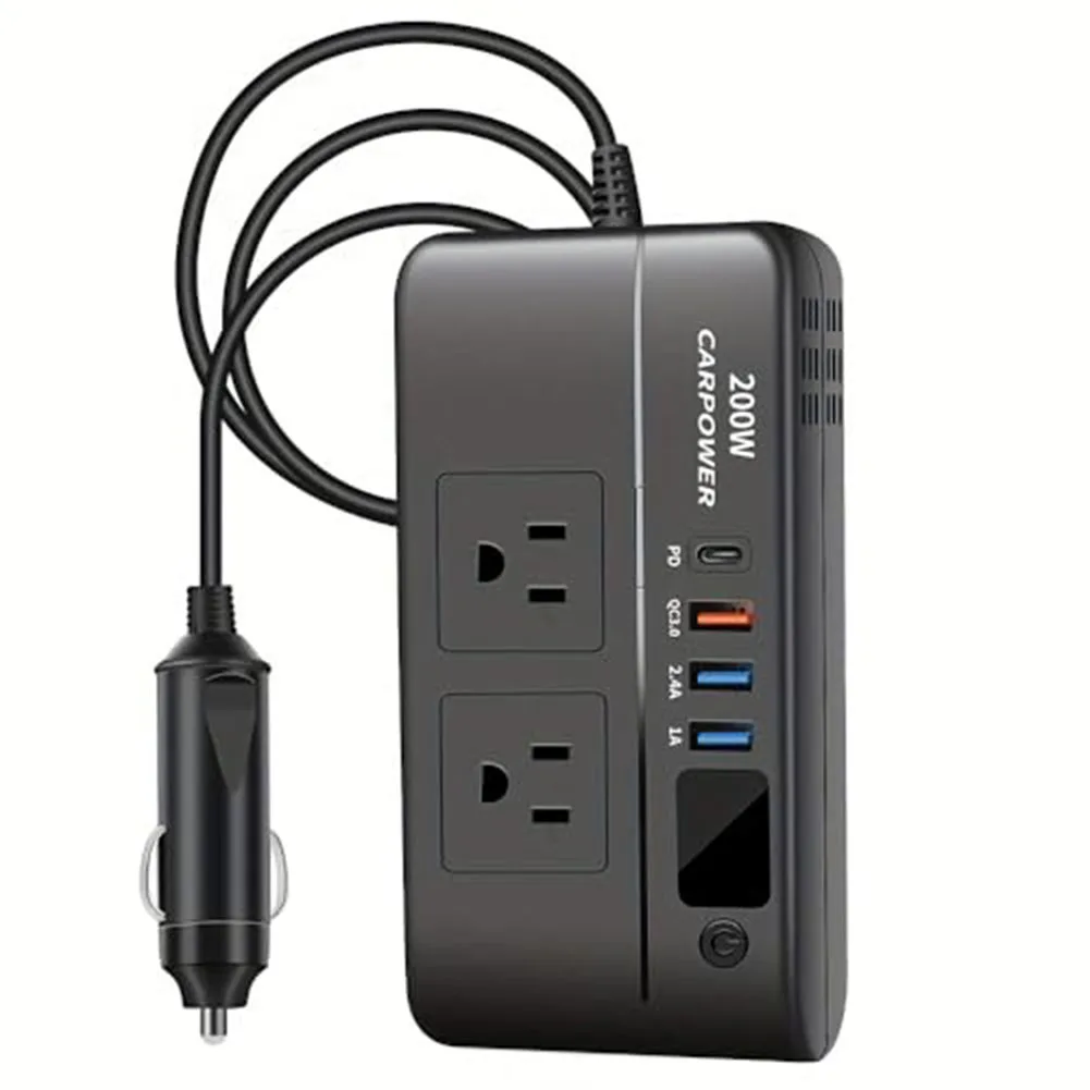 For Road Trips Car Power Inverter 150W Power Inverter 12v Inverter Silver as Shown In The Picture Reliable Performance