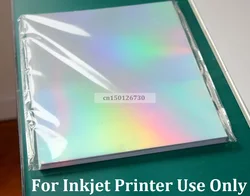 Size A4 Printable Self Adhesive Holographic Silver Color Label Sticker Film For Inkjet Printer