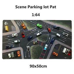 1:64 Scale 90 X50 cm Scene Mat Large Parking Lot For Diecast Car Model Vehicle Scene Display Toy Mouse Pad Scene Show Display