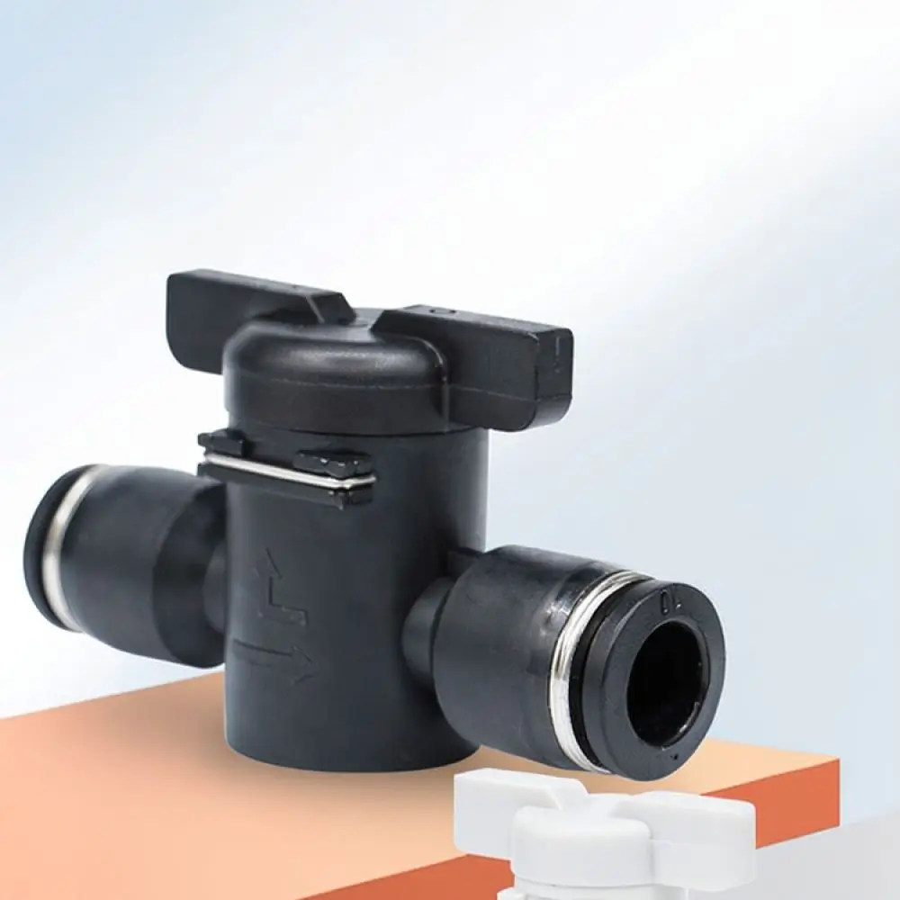 Quick Push To Connect Pneumatic Valve Manual Air Shut Off Switch Connector Pipe Fitting For Industrial Automated Machinery Use