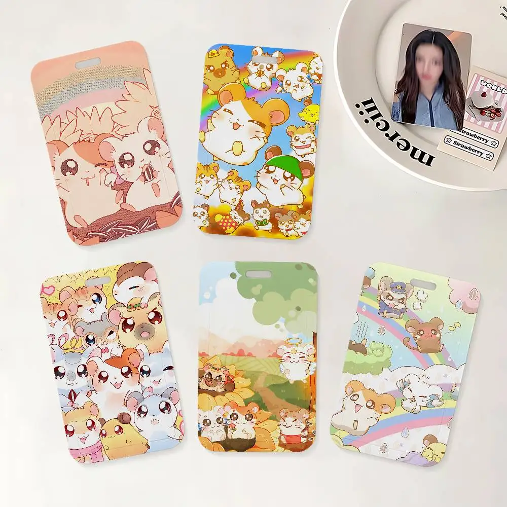 

Милый держатель для бейджа с мультяшным персонажем H-Hamtaro и шейным ремешком для офиса, школы, именных карт и удостоверений