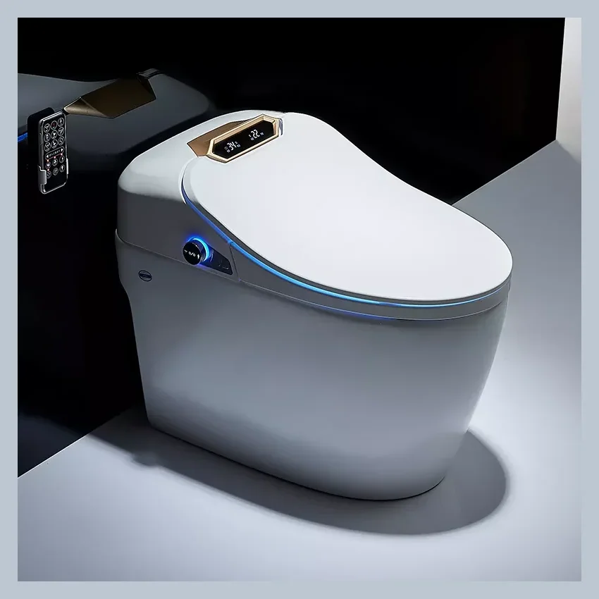 

Ceramic Automatic Sanitary Waterless Toilet Electronic Intelligent Closestool Night Light Smart Toilet WC Toilet Bowl