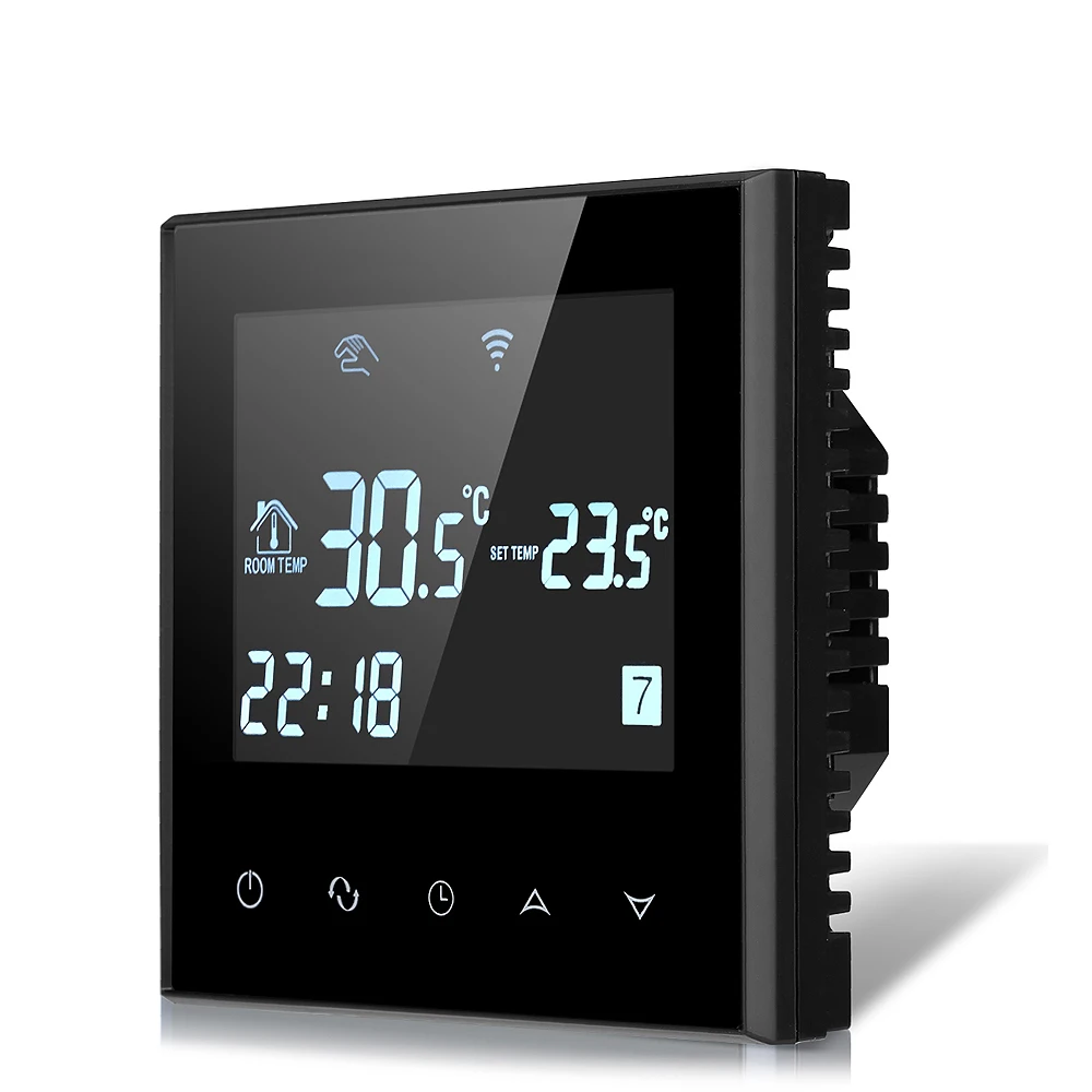 Tuya Memory Function Touch Screen  LCD Weekly Programmable Smart Home Wifi Room Thermostat Used for Floor Electric Heating Part