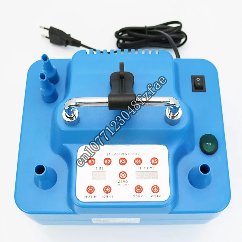 800W Electric Balloon Pump With Timer Dual Holes Professional Inflator With Memory Function Foot Switch Inflatable Tool