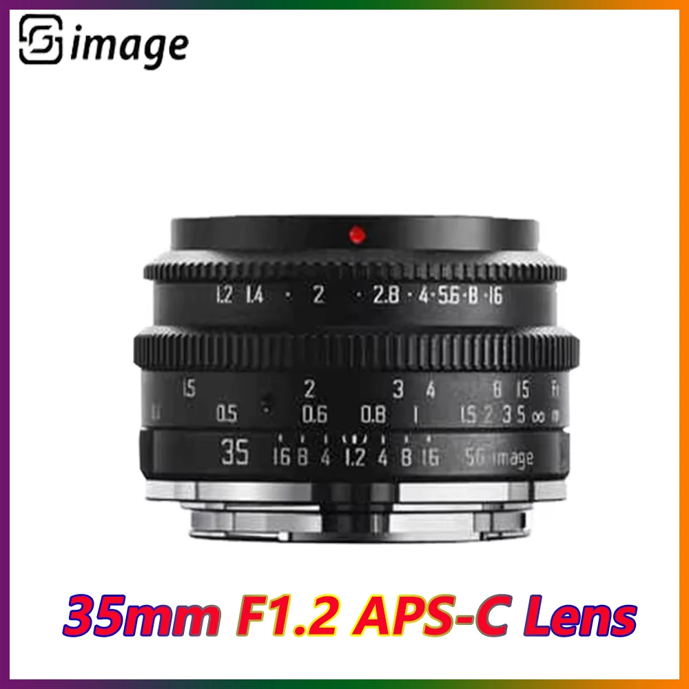 

SGimage 35mm F1.2 Lens APS-C Large Aperture Camera Lens for Fuji XF/Nikon Z/Canon EF-M /Sony E/M43 Mount