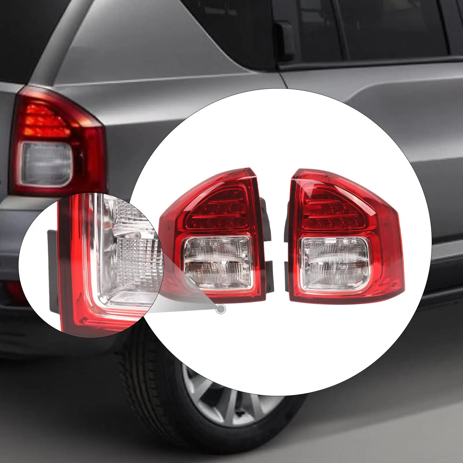 

Задний фонарь автомобиля для Jeep Compass 2011-2013, стоп-сигнал, простая установка, автозапчасти, задний фонарь, прямая замена в сборе