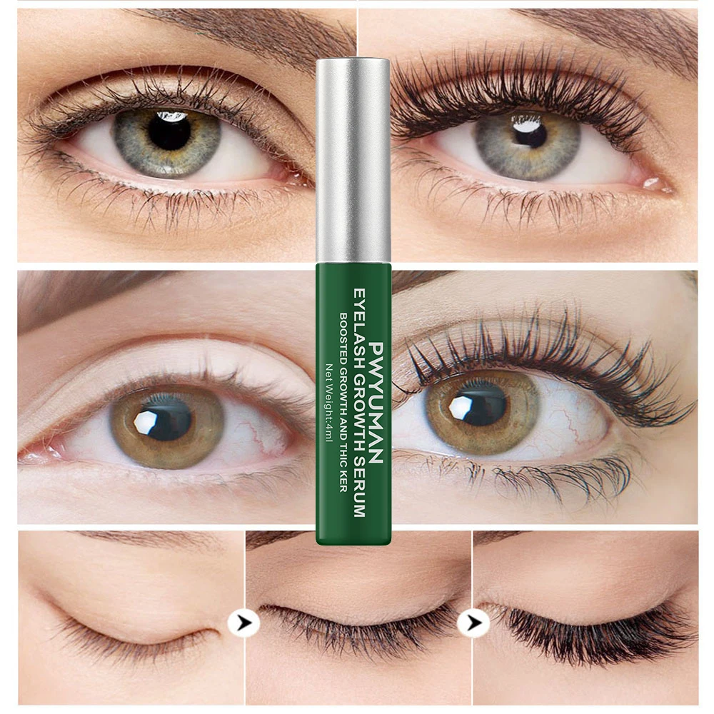 7 Tage schnelles Wimpern wachstum Serum Wimpern Augenbrauen Enhancer flüssige natürliche Wimpern heben vollere dickere Pflege Make-up Kosmetik