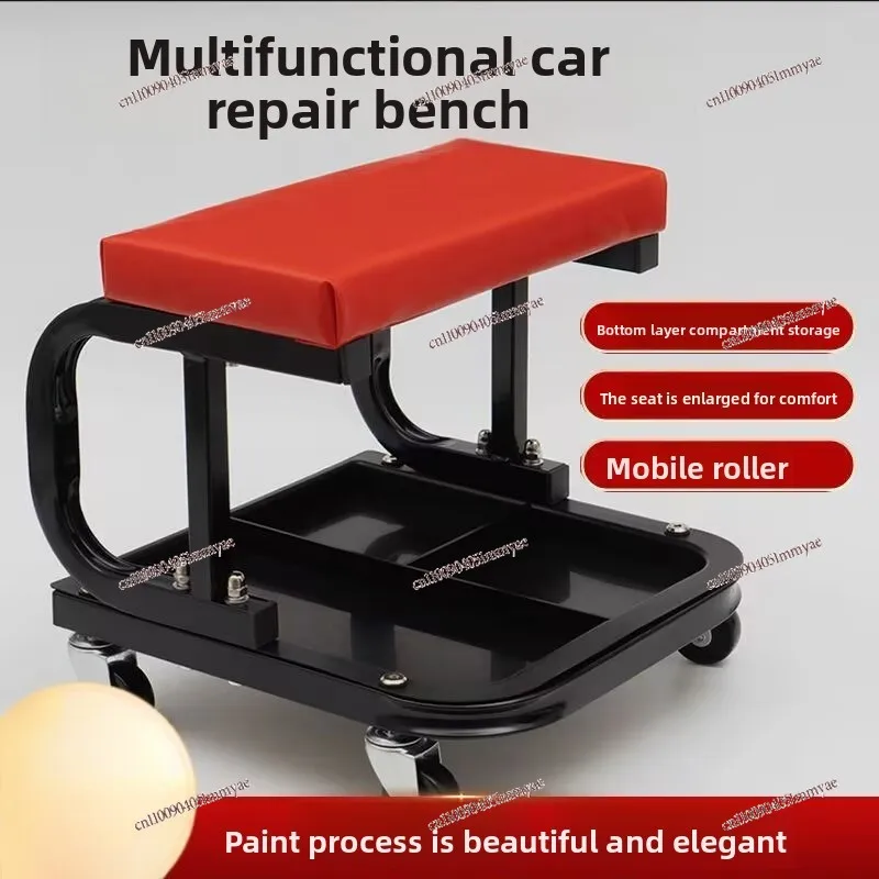 With Tool Tray Multi-functional Mobile Repair Stool U-shaped Tool Stool Square Stool