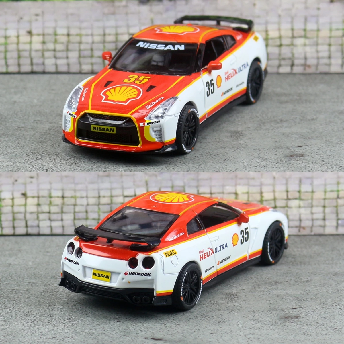 1/42 Nissan GT-R R35 Super Racing Toy Car Model CCA 1:43 Diecast