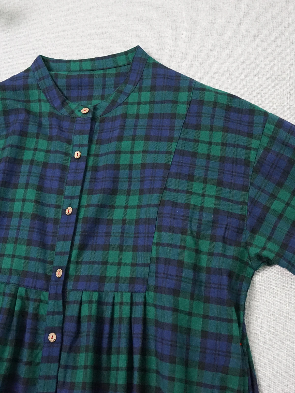 Suave pele-amigável algodão xadrez longo sve dr outono inverno solto cardigan sle midi irt dr para mulher 8-39 anos de idade