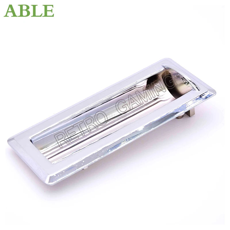 1PC 12.5cm*5.2cm Coin Entry Rectangular Zinc Alloy Chrome Plated Tokens Enter For Arcade Slot Game Machine Accessories