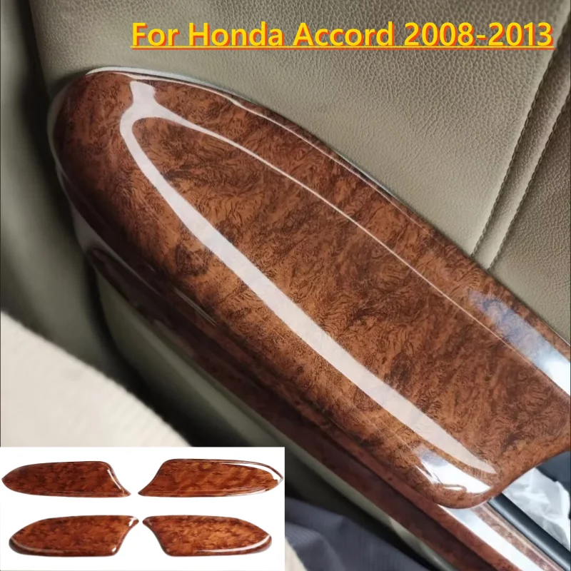 

4X Peach Wood Grain Interior Door Armrest Trim For Honda Accord Crosstour 08-13