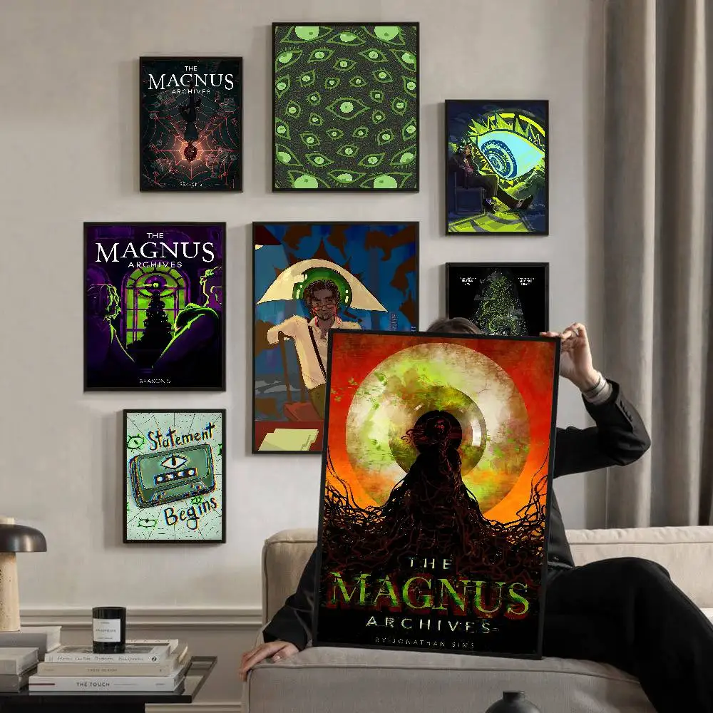 Game The M-Magnus A-Archives Anime Posters Sticky Whitepaper Sticker DIY Room Bar Cafe Kawaii Room Decor