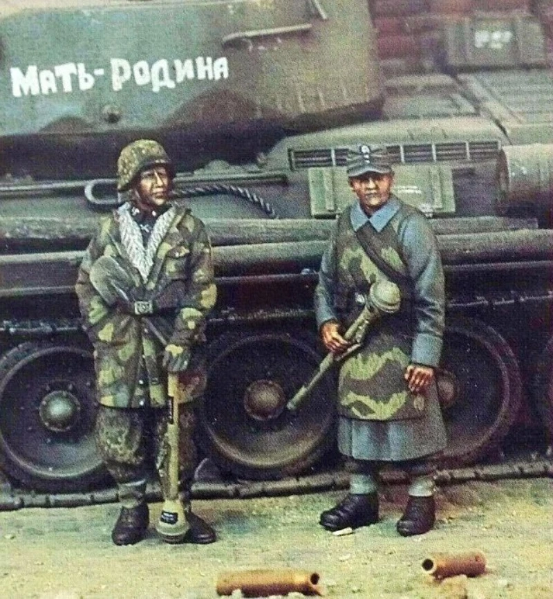 

Масштаб 1/35, литая под давлением фигурка из смолы, комплект модели немецких танков времен Второй мировой войны, 2 фигурки (без танка), в разобранном и неокрашенном виде