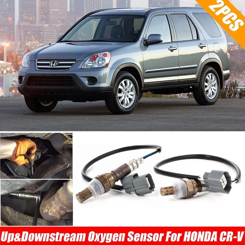 

For Honda CR-V CRV 2.4L 2002-2004 Upstream + Downstream Oxygen O2 Sensor Pair