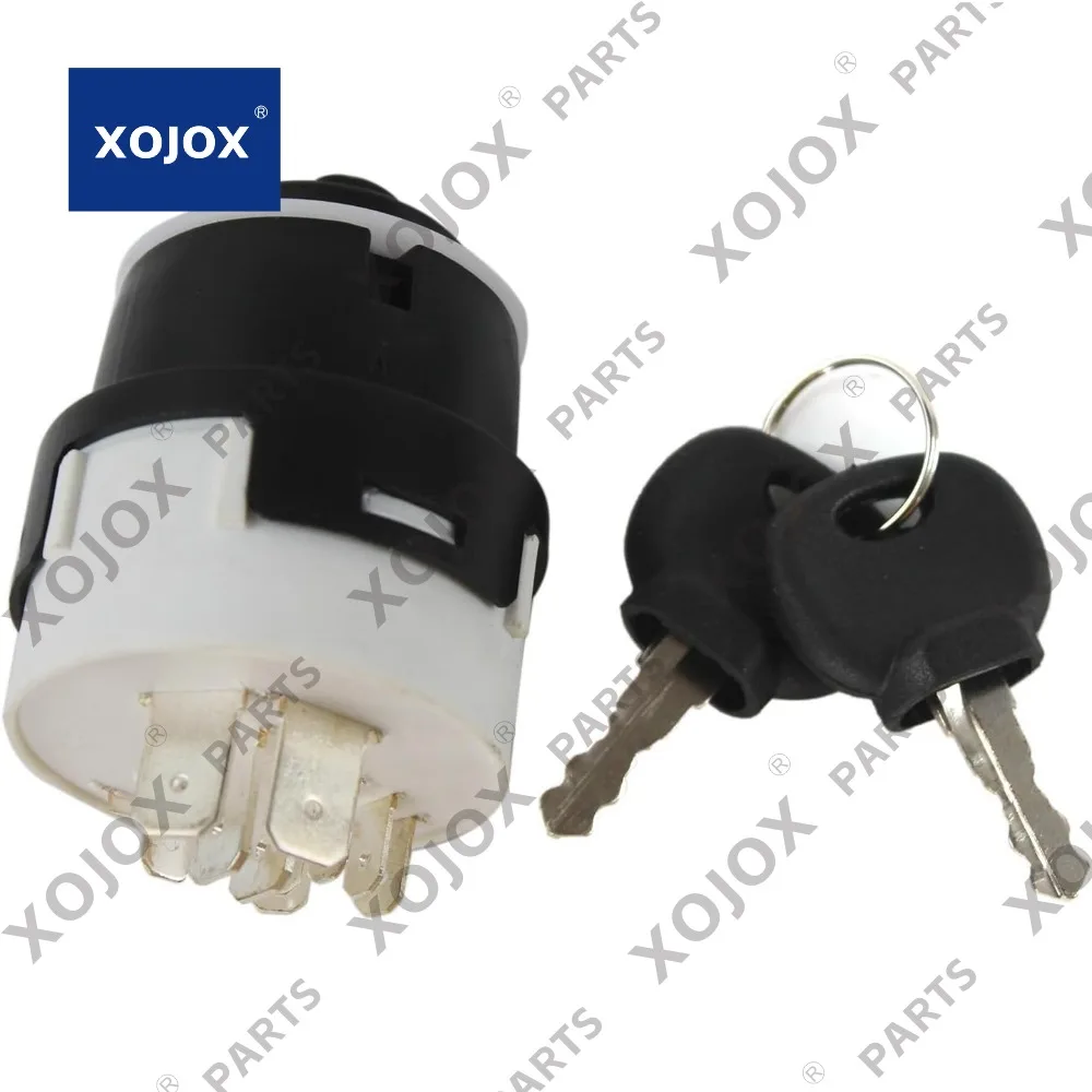 

XOJOX 70180184 701-80184 701/80184 701-45500 70145500 Ignition Switch with 2 Keys (10 pins) for JCB JCB200 JCB220 Excavator for