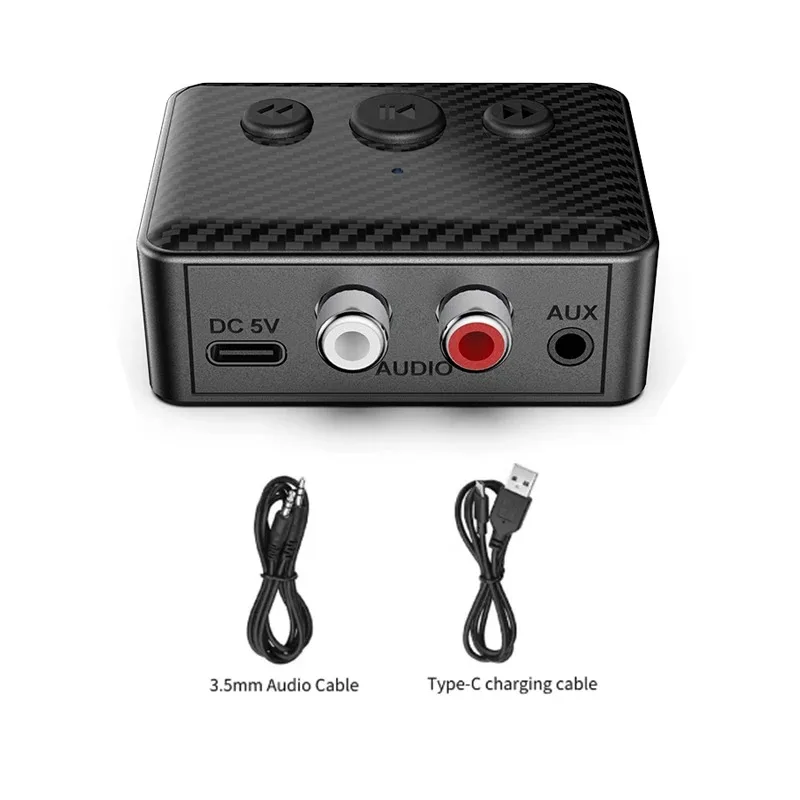 Bluetooth 5,4 Audio Receiver RCA 3,5mm AUX USB Wireless Adapter Mit MIC Unterstützung U-Disk Spielen Für Auto kit Lautsprecher Verstärker