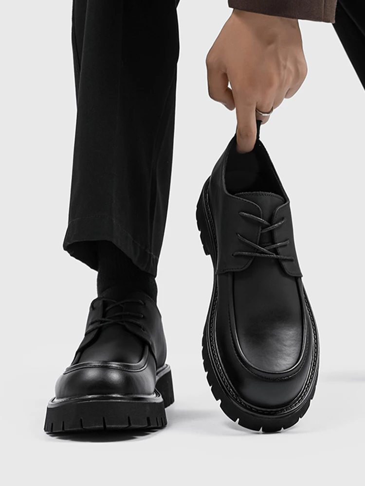 

Мужское oes Thi Bot Heightening Bla с круглой головкой Big Head oes Briti Sle Low Help Boots Спецодежда Casua...