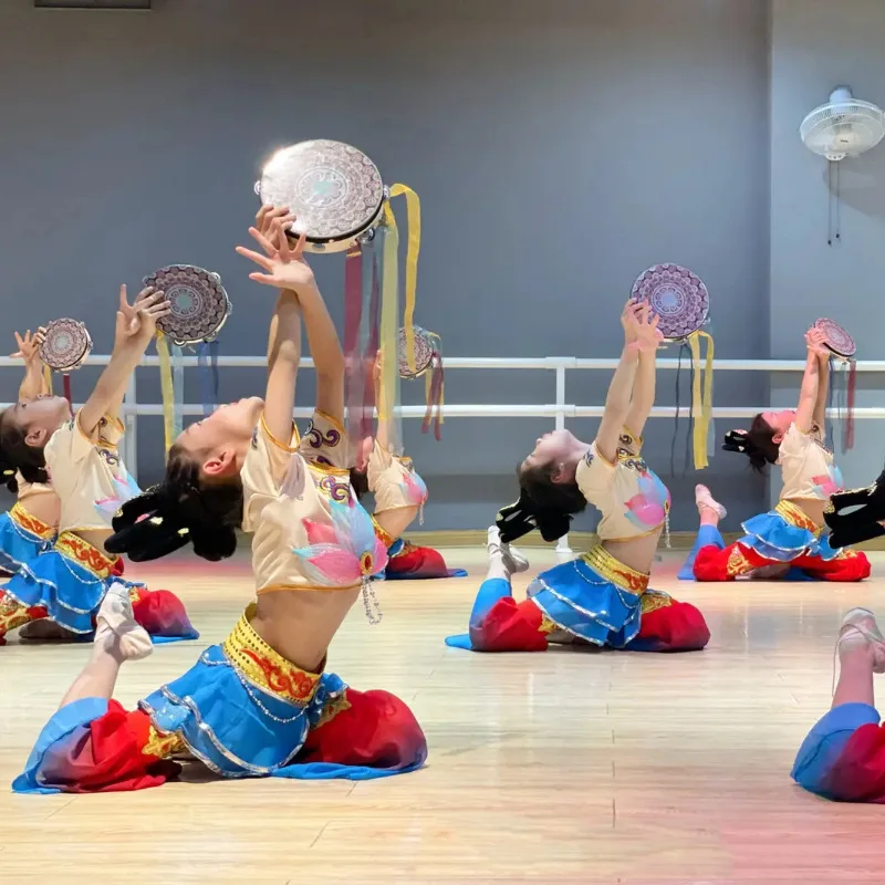 Feitian Music Drum Performance Costume Dunhuang Dance Costume Children's Classical Dance Costume Wonderful Sound Rebound Pipa Pr