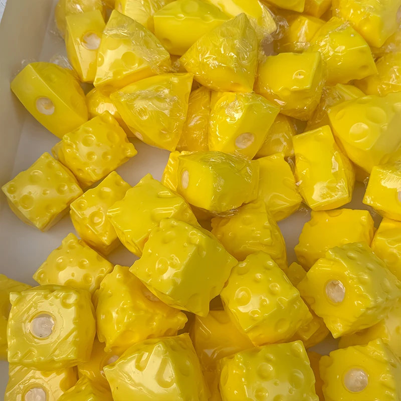 Mini-Käsewürfel, knuspriges, weiches Fidget-Spielzeug, Baustein-Füllung, kein Rückprall, Quetschspielzeug, sensorisches Stressabbau-Fidget-Spielzeug für Erwachsene – Detail 7