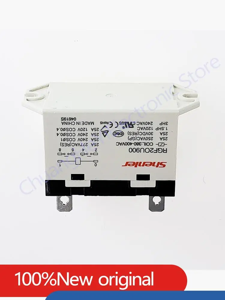 100%Original New Power relay RGF2OU740 RGF2OU900 220VAC 380-400VAC 25A 6PIN 6 feet 2 sets of normally Replaceable  JQX-76F-TU-2A