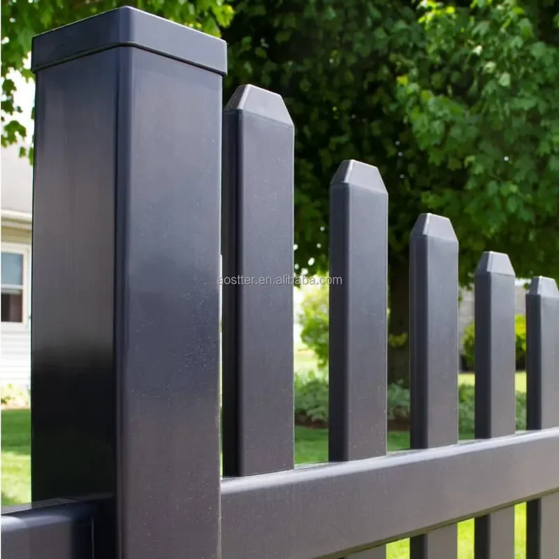 PVC WPC Frame Fence Panels Outdoor White Privacy Garden Yard Backyard Pool Weatherproof UV Resistant Ranch Style 3D Modeling