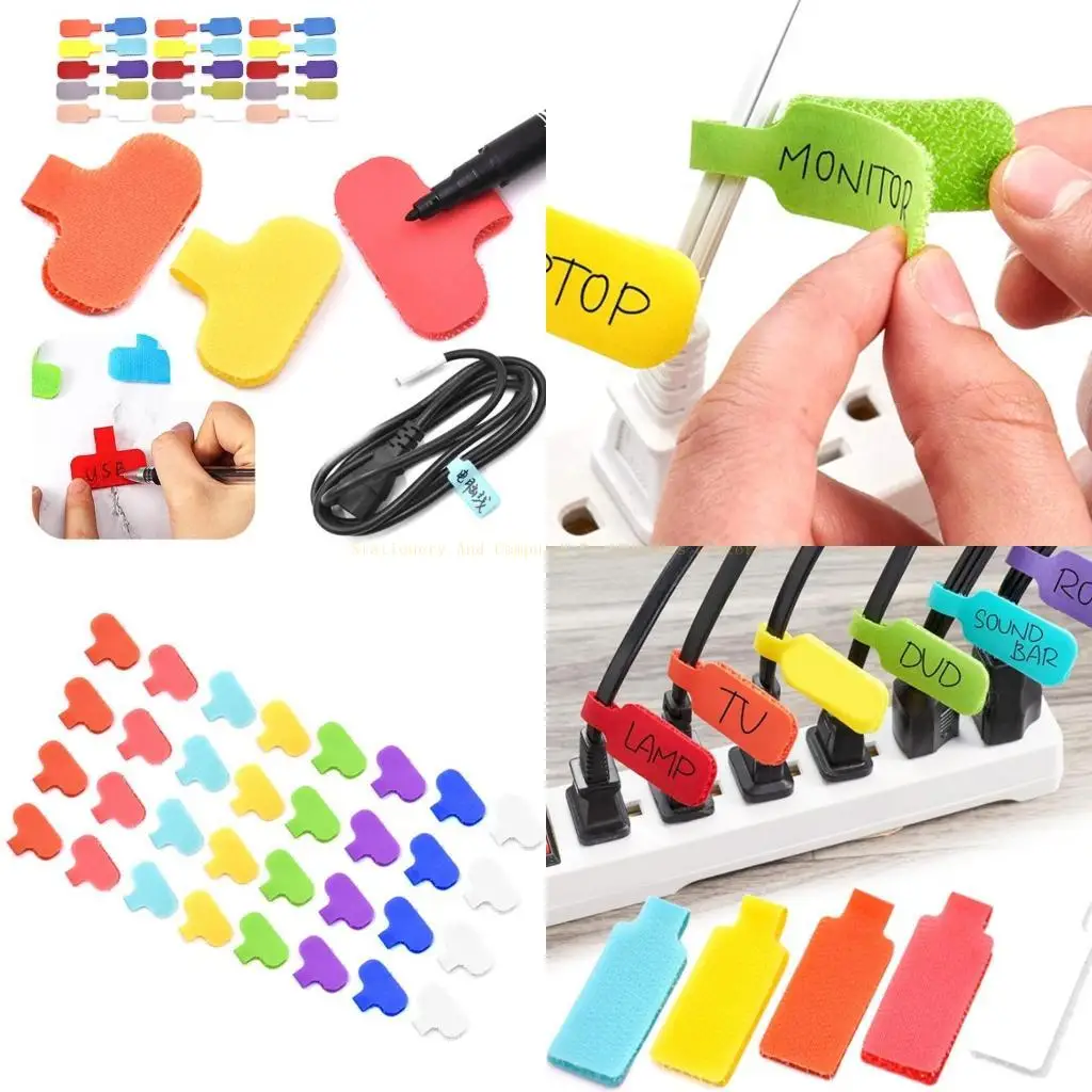 Cable Labels Multipurpose Color Coded Ticket for Data Center Equipment Office Networks Electrical Panel Organization