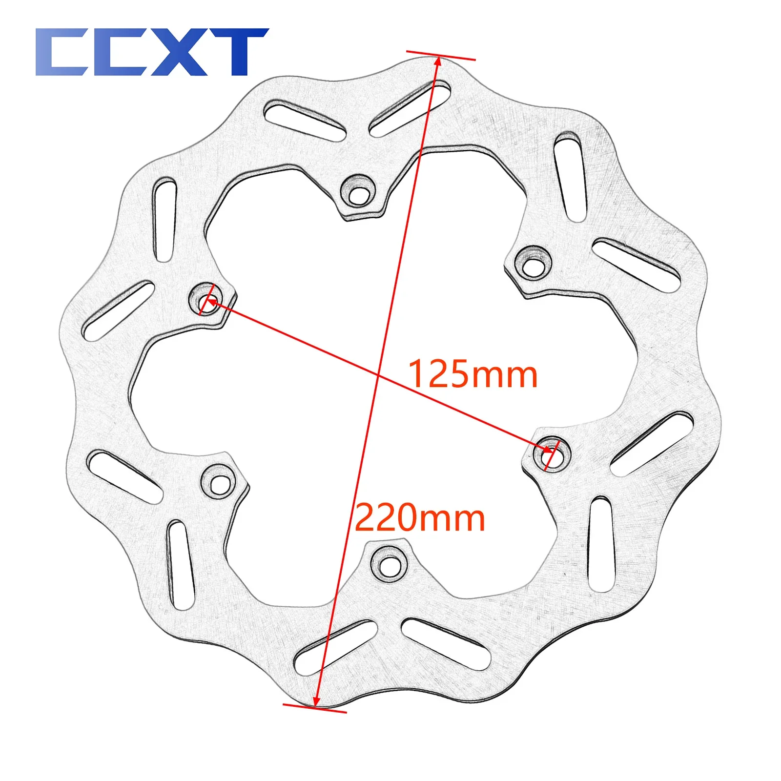 Motorcycle 260MM 220MM Front Rear Brake Disc Brake Rotor Disk For KTM SX SXF XC XCF XCW EXC EXCF For GasGas EX EC MC EXF ECF MCF