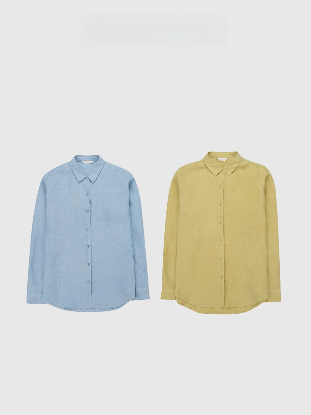 

Backatone Linen Shirt Leisure Style Elegant Feel Loose Fit Long Sleeve Button up Pure Color Summer 2025 Women's Premium Fashion