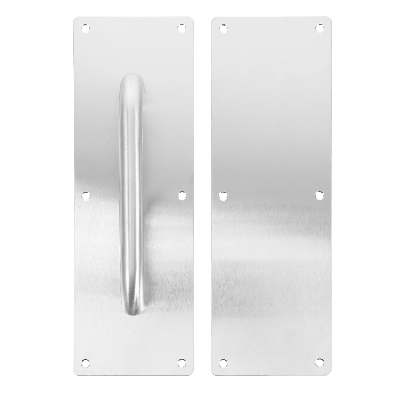 

2 Pcs Stainless Steel Door Handle Push Shower Metal Garage Handles Sliding Hardware Sided Pull Knob