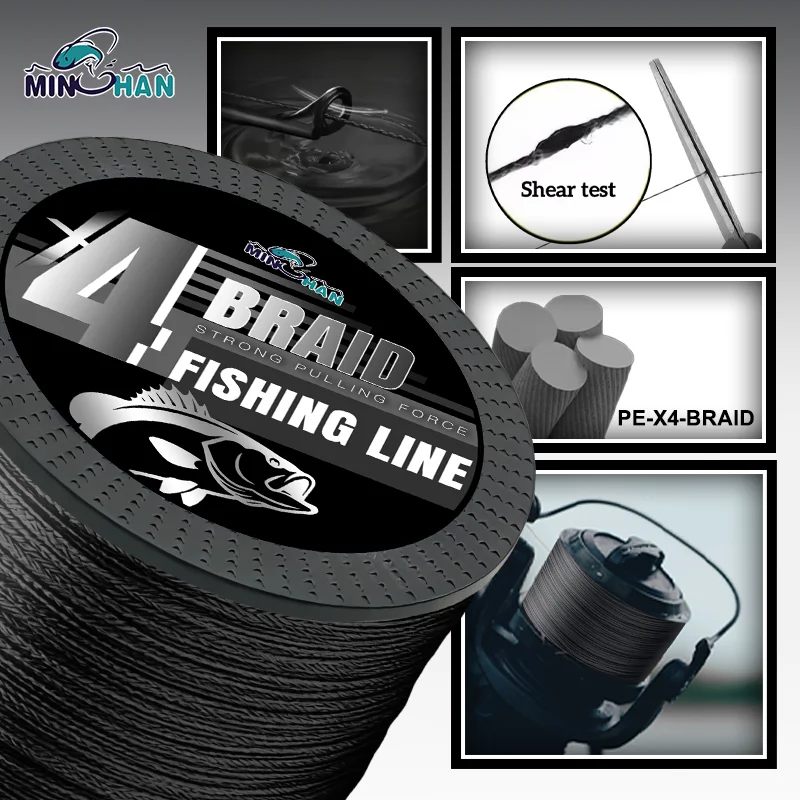 4-Strang Gewebte 1000M Schwarz – Ice Fishing Line Bewertung und Preis