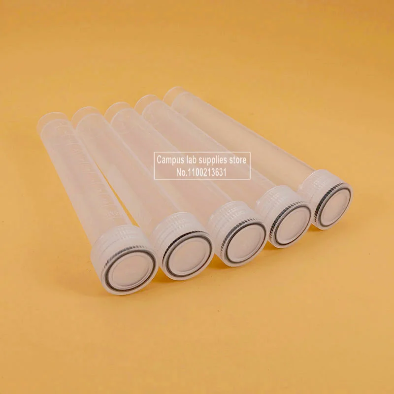 50pcs/lot Laboratory Plastic Cryo Tube 10ml Freeze Pipe Threaded Cap Freezing Tube with Black Silicone Gasket