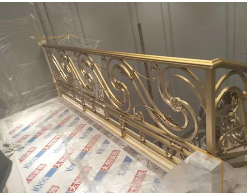 Luxury Solid Pure Bronze Railing Balcony Balustrades Staircase China Design - view 2