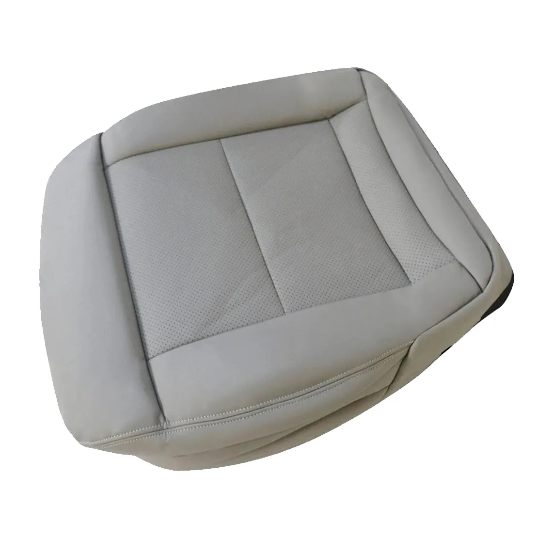 Grey Front Driver Side Bottom Seat Cover Microfiber Leather Fit For Mercedes-Benz E-Class E350 E550 2010 2011 2012 2013 2014
