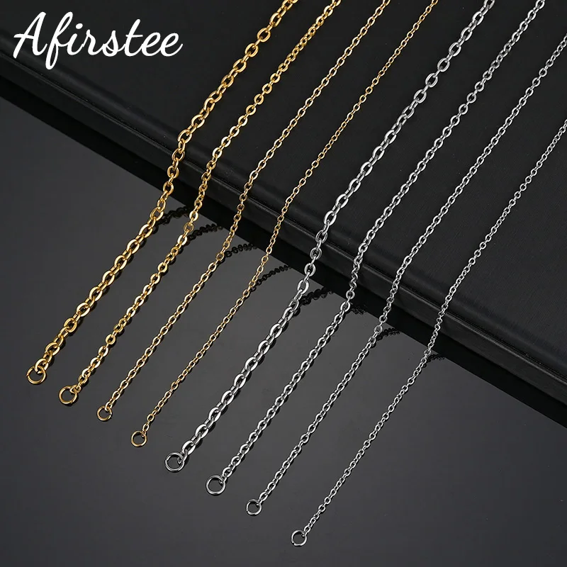 

High Quality Satainless Steel O Rolo Chain Necklace Gold Color 1.6/2/2.4/3.0mm Necklace Men Choker Accessories For Women Gift