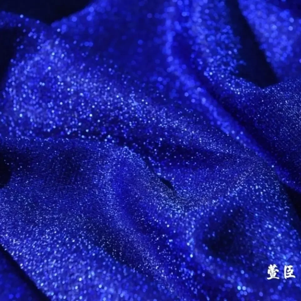 100*150cm Glitter Knitted Metallic Fabric Starry Stage Wedding Clothing Fabric DIY Sewing Handmade Elastic Cloth 50*150cm