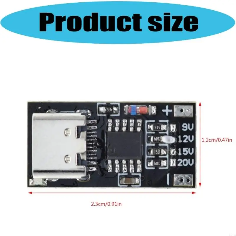 Adjustable PD Charging Triggering Module Delicate Design For Multiple USB C Devices
