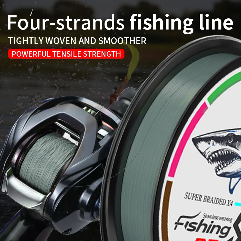 

Gray 4-Braided Polyethylene PE Fishing Line Smooth Long-Throw Luya Special Line High-Tensile Force Quality Fishing Tools