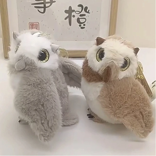 

Цельный мультяшный пухлый попугай воробья школьная сумка брелок милая птица плюшевый кулон изысканный подарок на день рождения украшение автомобиля