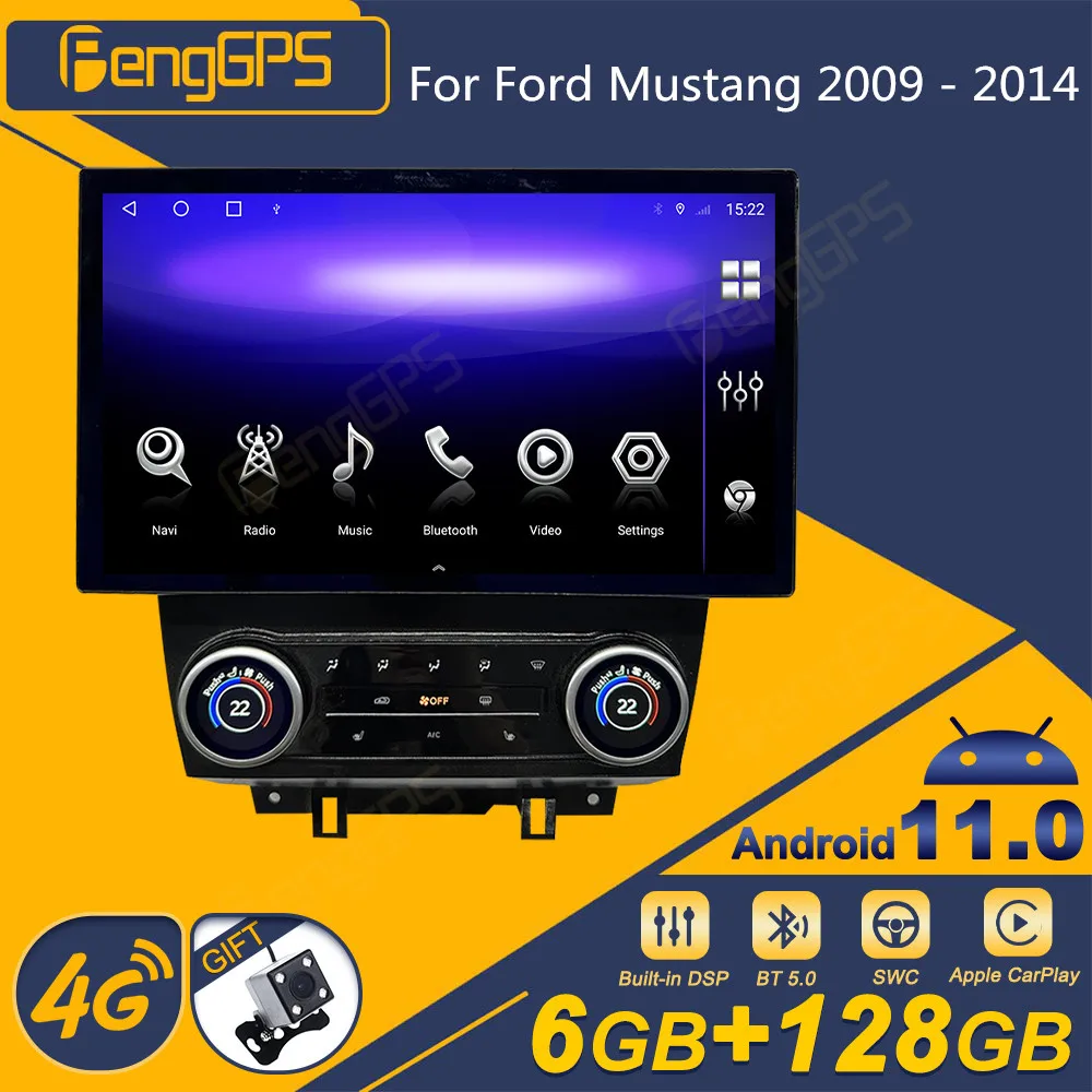 For Ford Mustang 2009 - 2014 Android Car Radio 2Din Stereo Receiver Autoradio Multimedia Player GPS Navi Head Unit Screen