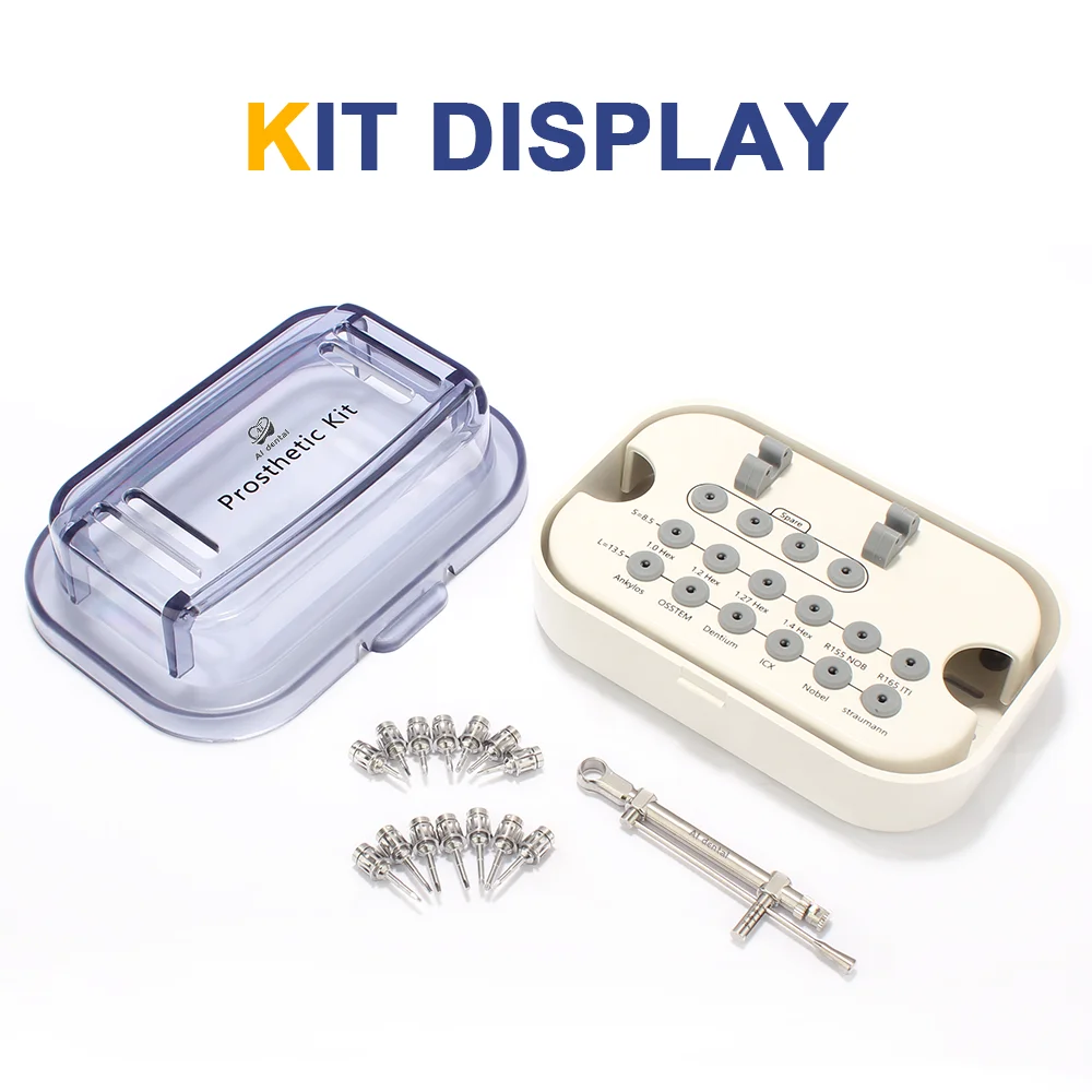 Kit chiave dentale chiave dinamometrica per impianto cacciaviti cricchetto 10-70N/CM manipolo strumenti di restauro AI-TW-kit