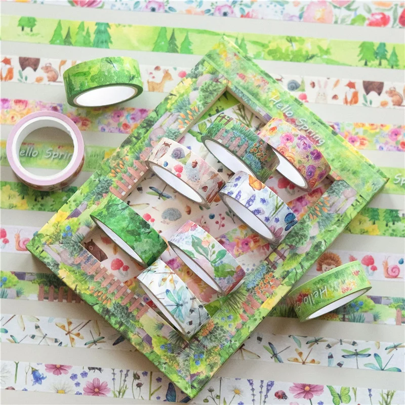 10Rolls Four Seasons Series Washi Tape Spring Summer Autumn Winter Masking Tape Decorative Adhesive Sticker Scrapbooking Journal