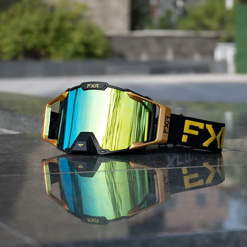 Neue FXR Motocross-Brille Motorrad-Sonnenbrille für Herren Winddicht Beschlagfrei Schutzbrille für Skifahren Radfahren Rennfahren MTB ATV Offroad-Brille
